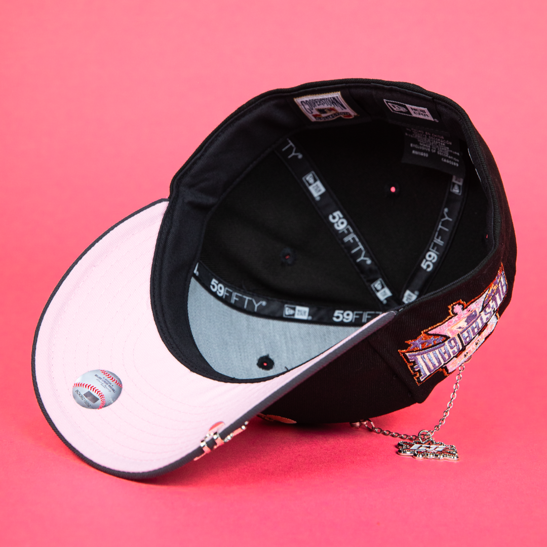 NEW ERA EXCLUSIVE 59FIFTY BLACK/ GREY PHILADELPHIA PHILLIES W/ 1996 ALL STAR GAME SIDE PATCH