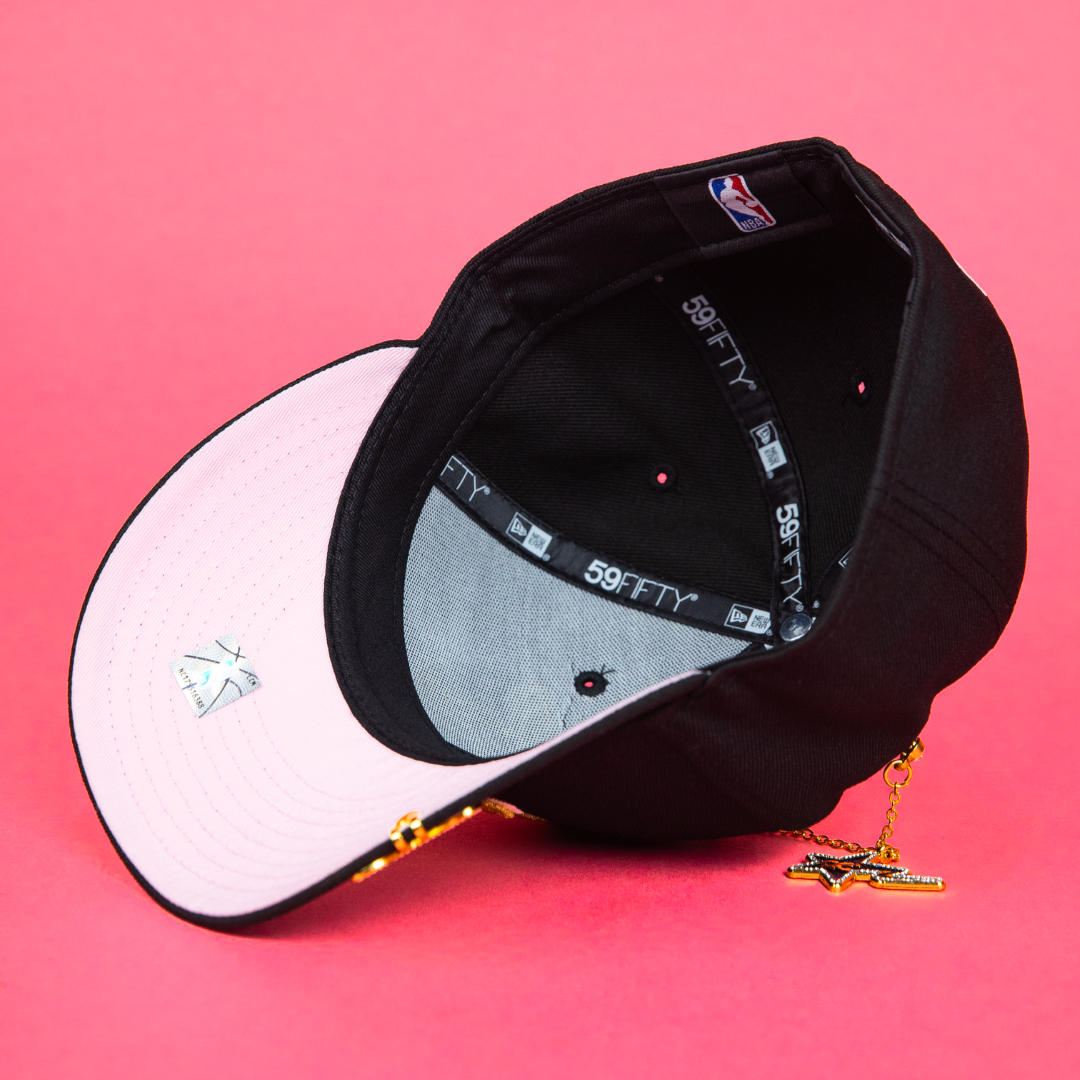 NEW ERA EXCLUSIVE 59FIFTY BLACK LOS ANGELES LAKERS