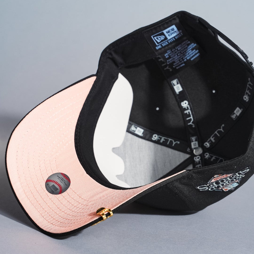 NEW ERA 9FIFTY A-FRAME BLACK PHILADELPHIA PHILLIES SNAPBACK W/ WORLD SERIES SIDE PATCH
