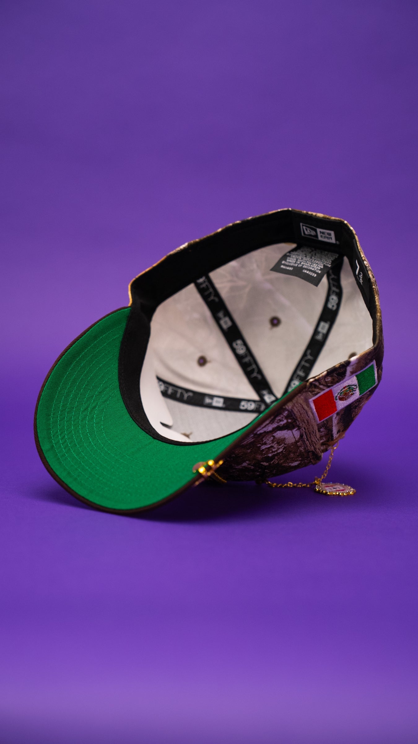 NEW ERA EXCLUSIVE 59FIFTY REALTREE MEXICO 2025 WORLD BASEBALL CLASSIC W/ MEXICO FLAG SIDE PATCH