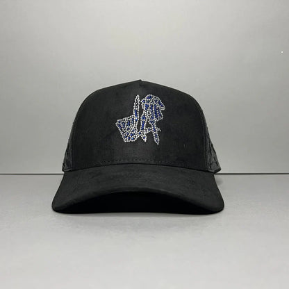 DANDY HATS LA BLUE CRYSTAL MONOGRAM