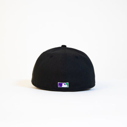 NEW ERA 59FIFTY BLACK/ CORDUROY ANAHEIM ANGELS W/ 40TH ANNIVERSARY SIDE PATCH