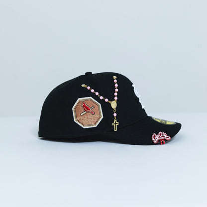 NEW ERA EXCLUSIVE 59FIFTY BLACK ST LOUIS CARDINALS W/ 1926 WORLD SERIES SIDE PATCH