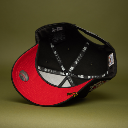 NEW ERA 9FIFTY A-FRAME BLACK LOS ANGELES DODGERS SNAPBACK W/ 2020 WORLD SERIES SIDE PATCH