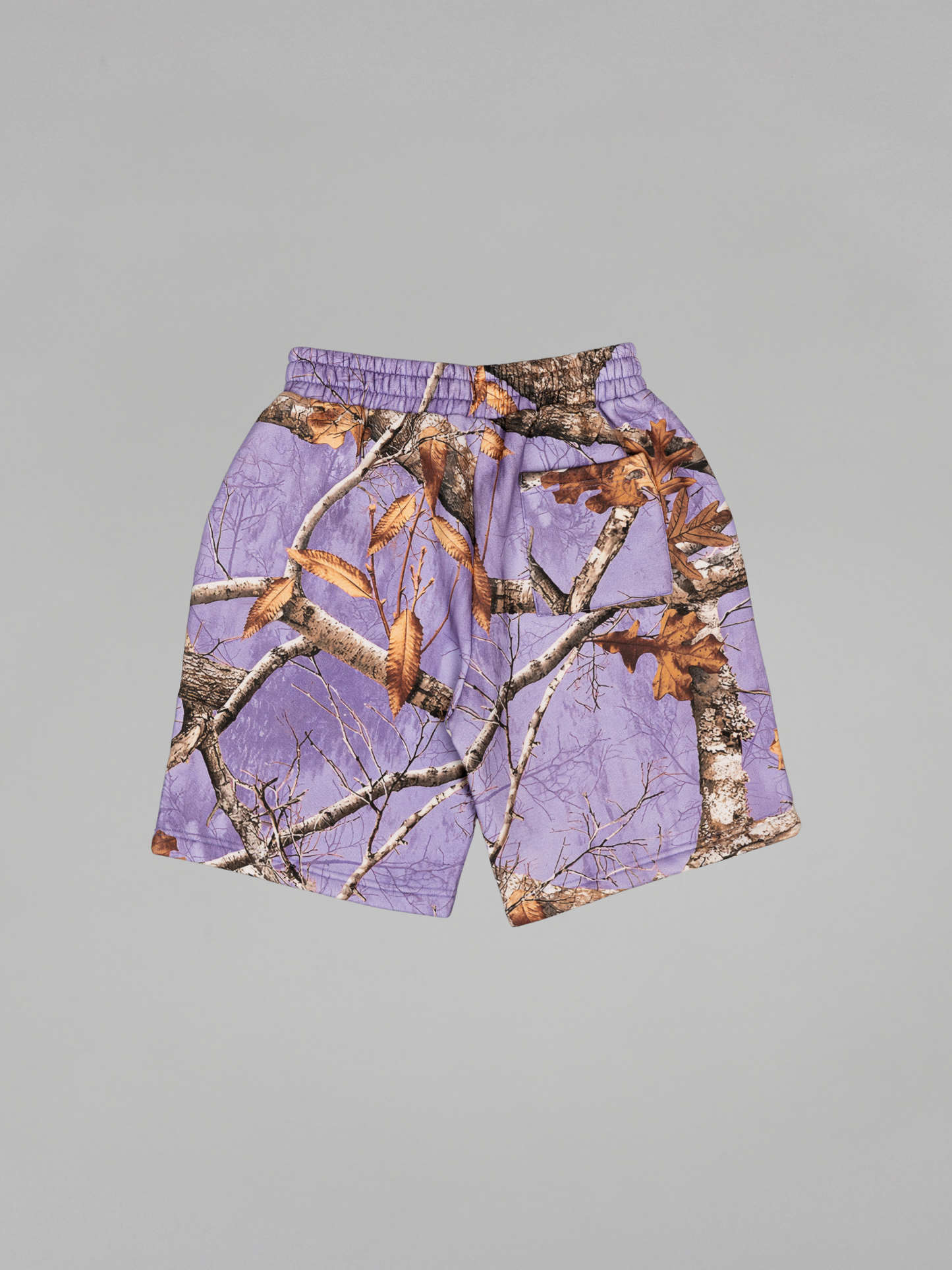 CAP CITY X SHORELINE MAFIA LAVENDER CAMO SHORTS - UNISEX