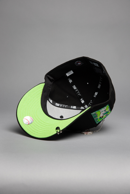 NEW ERA EXCLUSIVE 59FIFTY BLACK LOS ANGELES DODGERS W/ SHOHEI OHTANI 50-50 CLUB SIDE PATCH