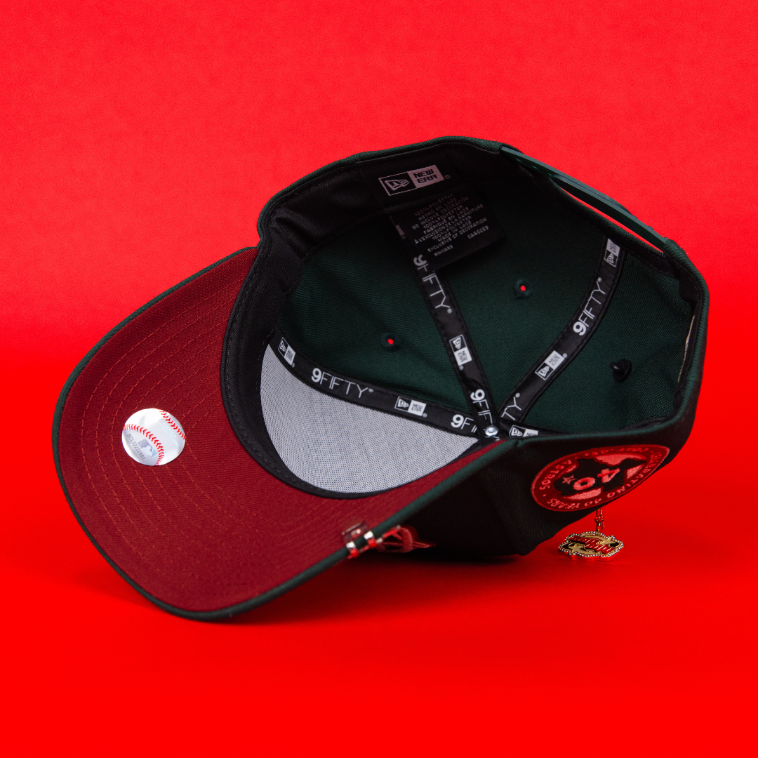 NEW ERA 9FIFTY A-FRAME FOREST GREEN HOUSTON ASTROS W/ 40TH ANNIVERSARY SIDE PATCH