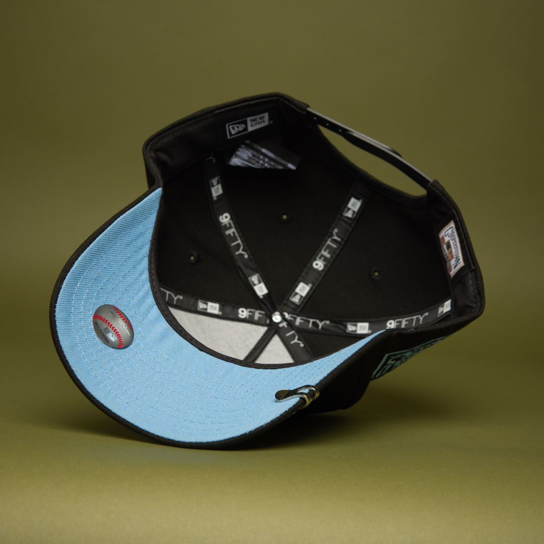 NEW ERA 9FIFTY A-FRAME BLACK LOS ANGELES DODGERS SNAPBACK W/ 2020 WORLD SERIES SIDE PATCH