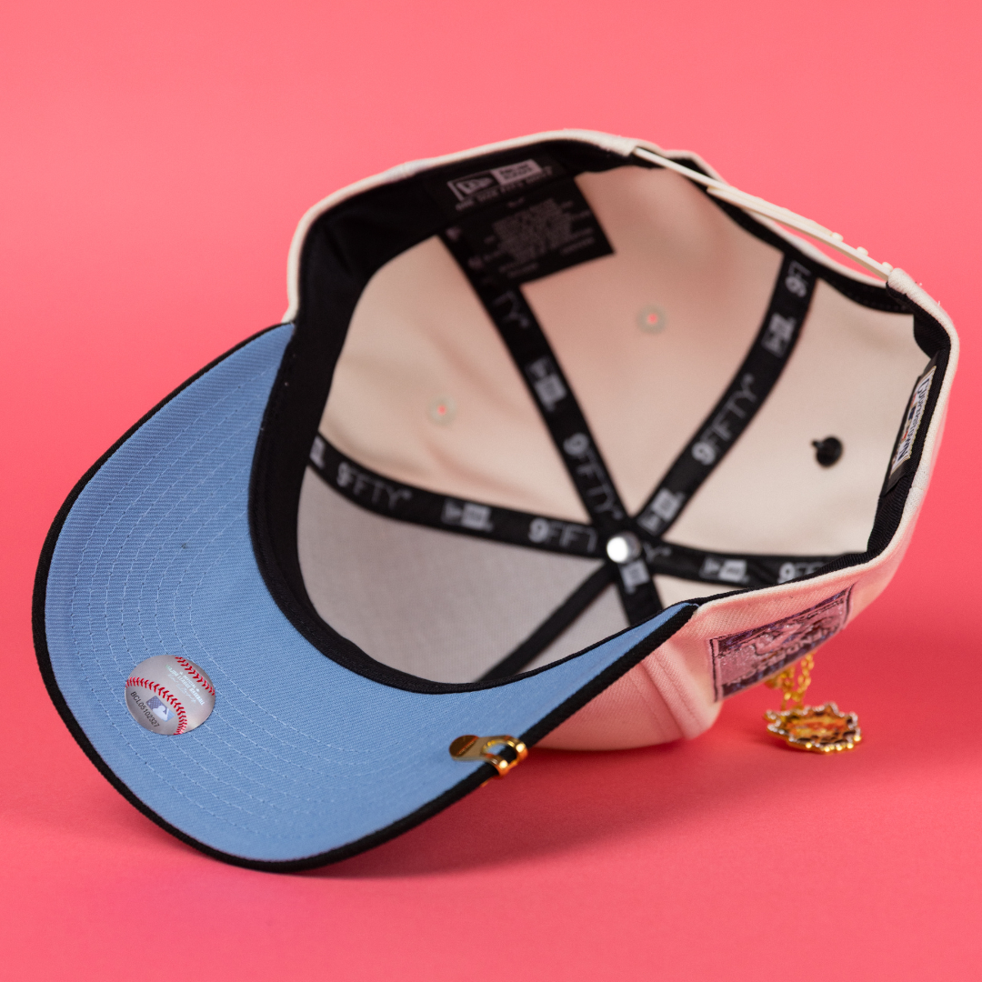NEW ERA 9FIFTY A-FRAME CHROME/ BLACK OAKLAND A'S W/ "RICKY HENDERSON" SIDE PATCH