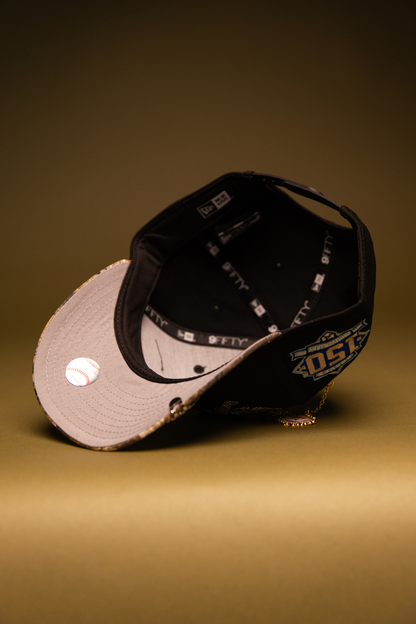 NEW ERA EXCLUSIVE 9FIFTY BLACK/REALTREE ATLANTA BRAVES "HEAVENLY CITY" SNAPBACK W/ 150TH ANNIVERSARY SIDE PATCH