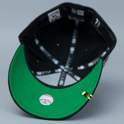 NEW ERA EXCLUSIVE 59FIFTY BLACK PHILADELPHIA PHILLIES W/ "HOME OF THE PHILLIES" SIDE PATCH