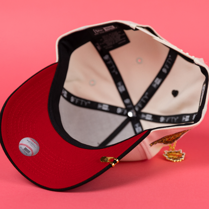 NEW ERA 9FIFTY A-FRAME CHROME/ BLACK NEW YORK YANKEES SNAPBACK W/ 1996 WORLD SERIES SIDE PATCH