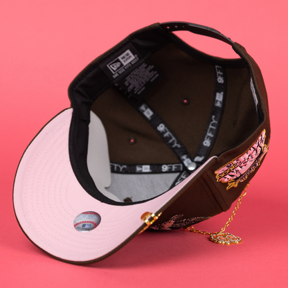 NEW ERA EXCLUSIVE 9FIFTY BROWN ATLANTA BRAVES "HEAVENLY CITY" SNAPBACK W/ 2000 ALL STAR GAME SIDE PATCH