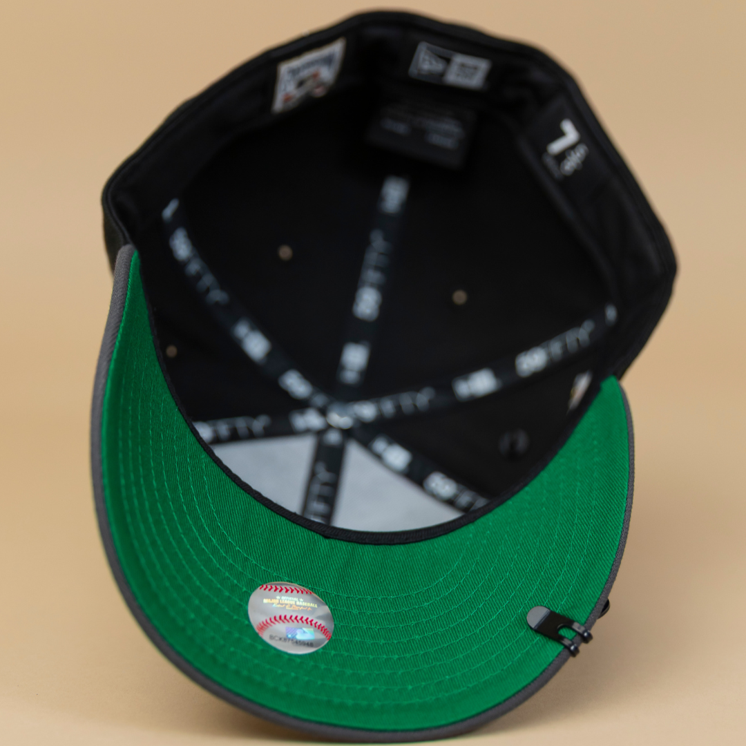NEW ERA EXCLUSIVE 59FIFTY BLACK/ GREY PHILADELPHIA PHILLIES W/ 1996 ALL STAR GAME SIDE PATCH