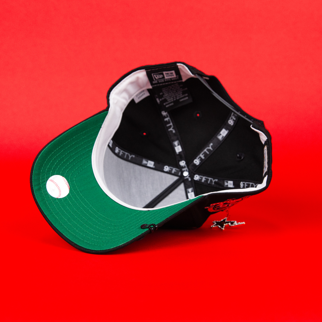 NEW ERA 9FIFTY A-FRAME BLACK HOUSTON ASTROS W/ 45TH ANNIVERSARY SIDE PATCH
