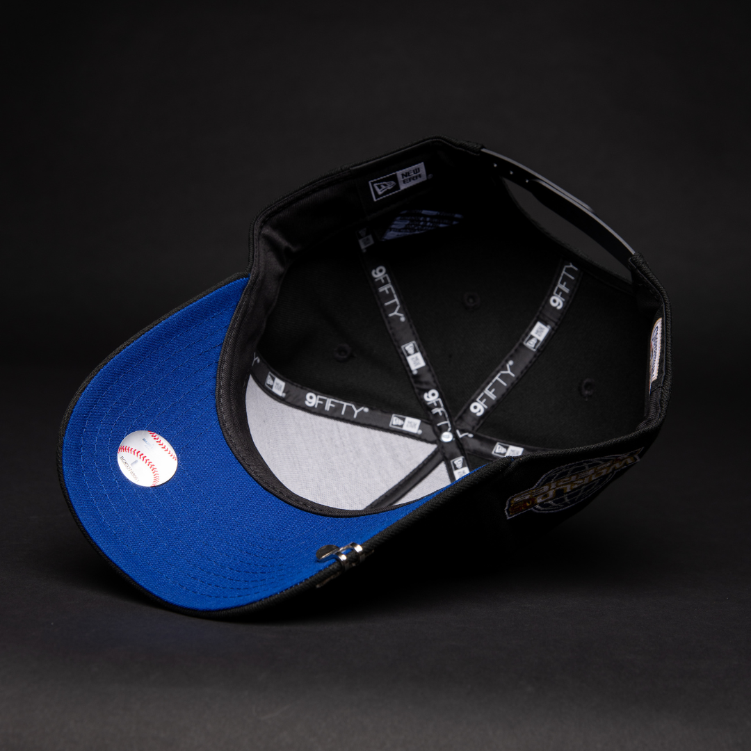 NEW ERA 9FIFTY A-FRAME BLACK CHIACGO WHITE SOX SNAPBACK W/ 2005 WORLD SERIES SIDE PATCH