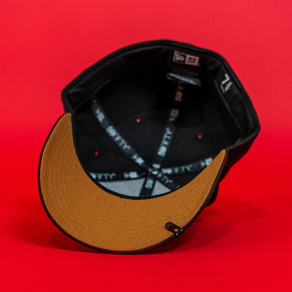 NEW ERA EXCLUSIVE 59FIFTY BLACK/ BROWN MEXICO 2025 WORLD BASEBALL CLASSIC TWO TONE