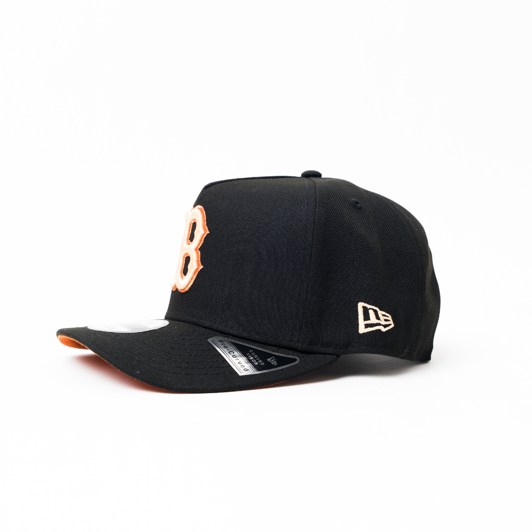 NEW ERA 9FIFTY A-FRAME BLACK BOSTON RED SOX SNAPBACK W/ 1912 WORLD SERIES SIDE PATCH