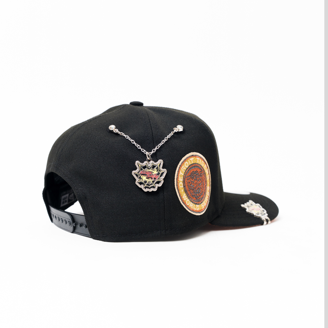 NEW ERA 9FIFTY A-FRAME BLACK DETROIT TIGERS SNAPBACK W/ WORLD SERIES SIDE PATCH