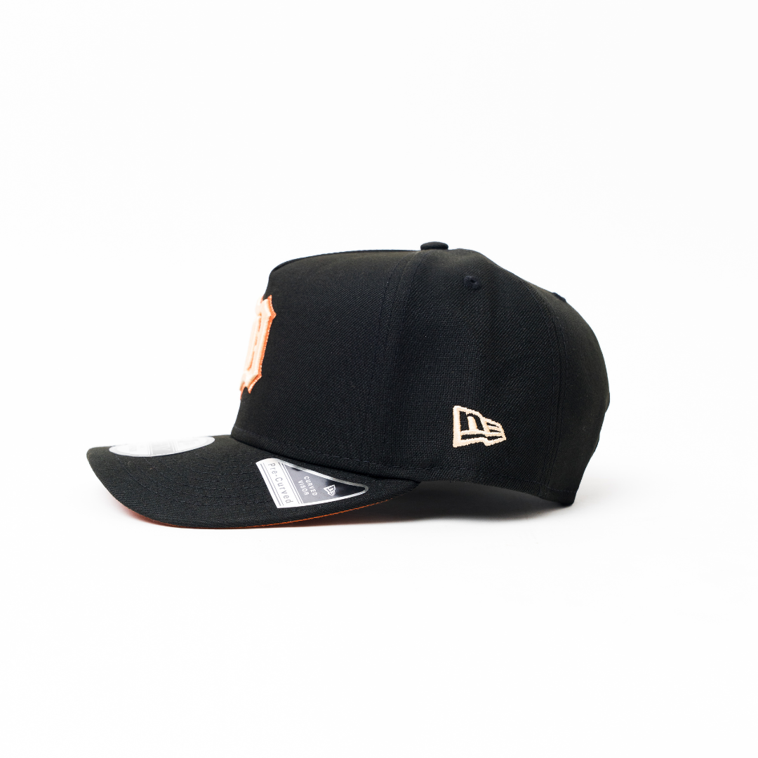NEW ERA 9FIFTY A-FRAME BLACK DETROIT TIGERS SNAPBACK W/ WORLD SERIES SIDE PATCH