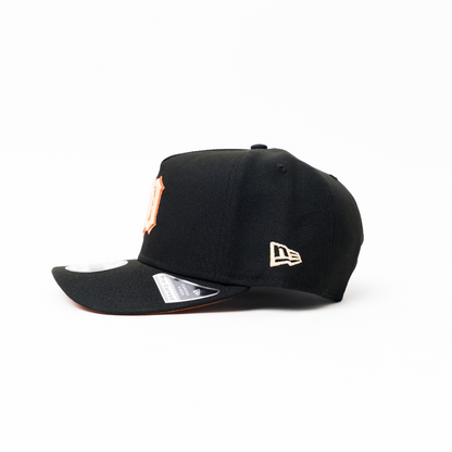 NEW ERA 9FIFTY A-FRAME BLACK DETROIT TIGERS SNAPBACK W/ WORLD SERIES SIDE PATCH