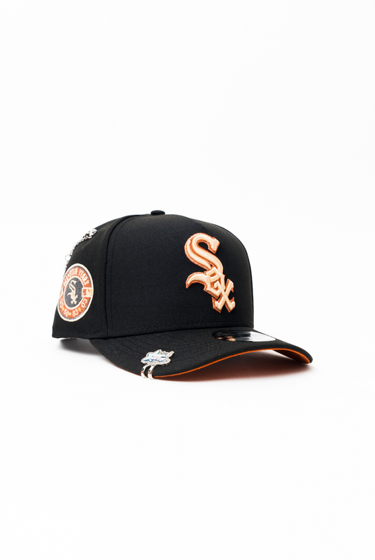 NEW ERA 9FIFTY A-FRAME BLACK CHICAGO WHITE SOX SNAPBACK W/ ALL STAR YEARS SIDE PATCH