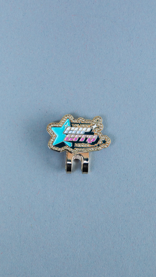 *NEW SILVER "CAP CITY" SHOOTING STAR BLIP W/ RHINESTONES VERY LIMITED