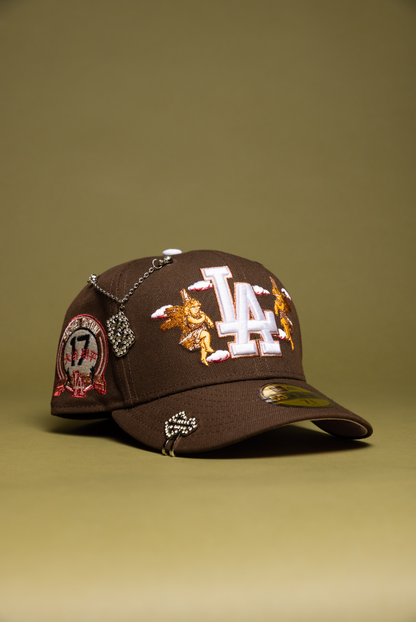 NEW ERA EXCLUSIVE 59FIFTY BROWN LOS ANGELES DODGERS "CITY OF ANGELS" W/ SHOHEI OHTANI SIDE PATCH