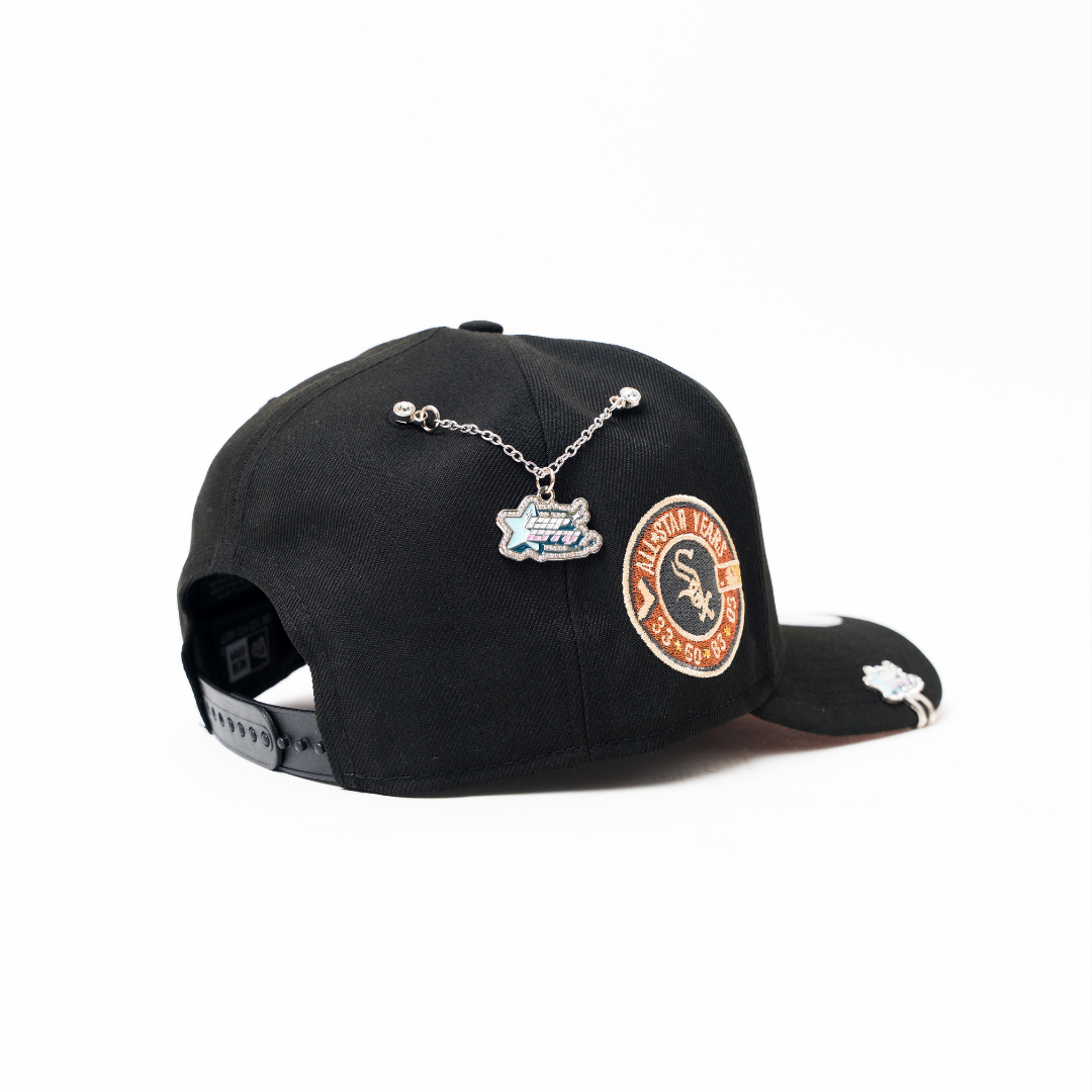 NEW ERA 9FIFTY A-FRAME BLACK CHICAGO WHITE SOX SNAPBACK W/ ALL STAR YEARS SIDE PATCH