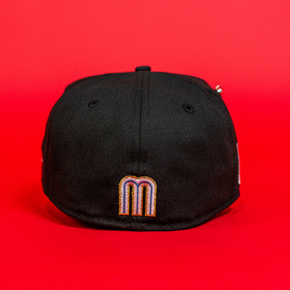 NEW ERA EXCLUSIVE 59FIFTY BLACK MEXICO 2025 WORLD BASEBALL CLASSIC W/ MEXICO FLAG SIDE PATCH