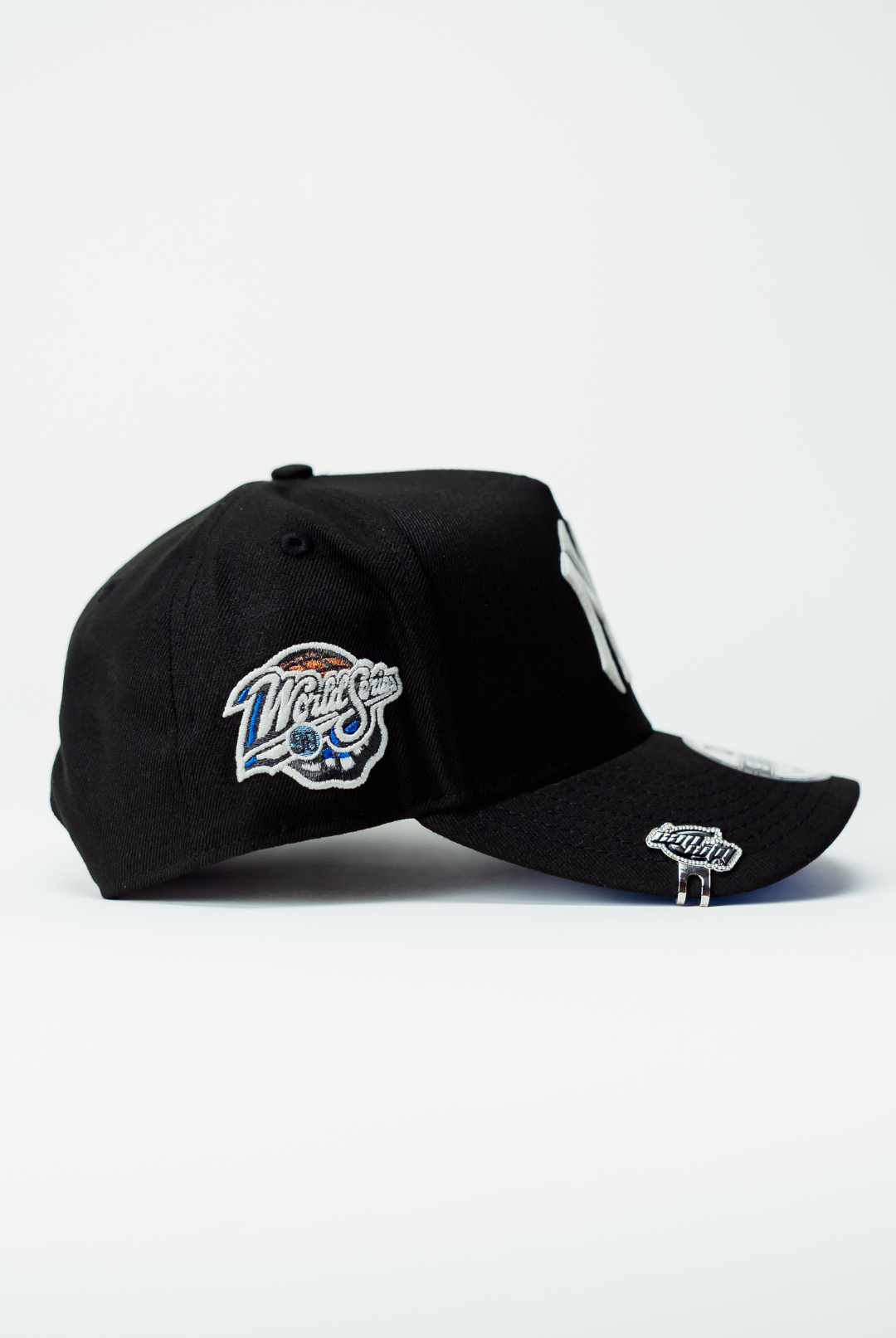 NEW ERA 9FIFTY A-FRAME BLACK NEW YORK YANKEES SNAPBACK W/ WORLD SERIES SIDE PATCH