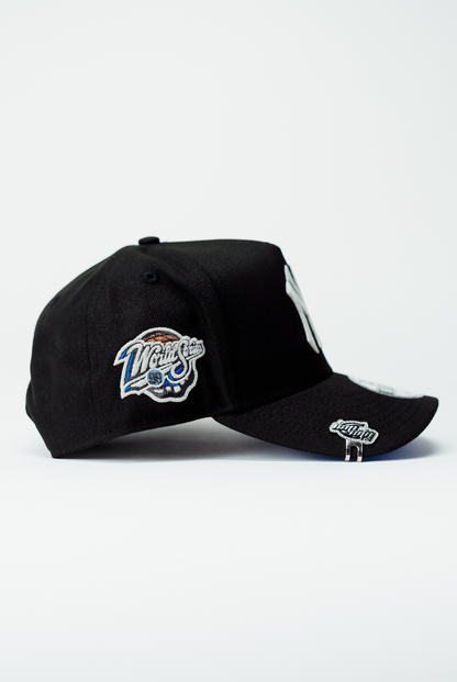 NEW ERA 9FIFTY A-FRAME BLACK NEW YORK YANKEES SNAPBACK W/ WORLD SERIES SIDE PATCH