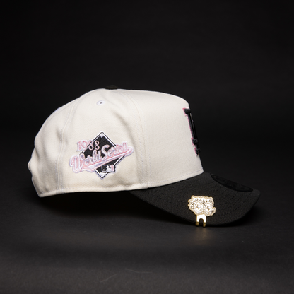 NEW ERA 9FIFTY A-FRAME CHROME/ BLACK LOS ANGELES DODGERS SNAPBACK W/ 1988 WORLD SERIES SIDE PATCH