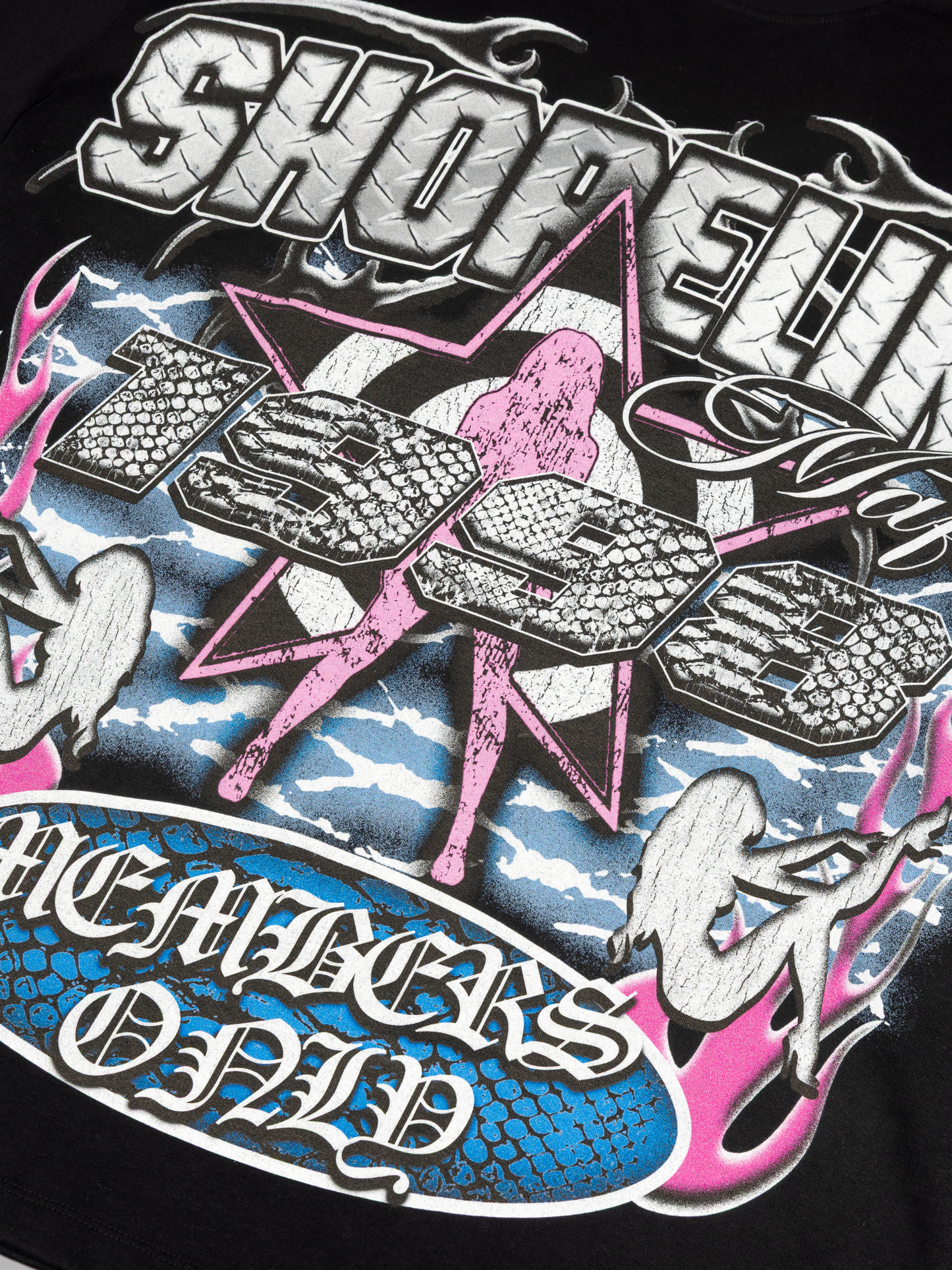 CAP CITY X SHORELINE MAFIA BLACK/COTTON CANDY MEMBERS ONLY TEE - UNISEX
