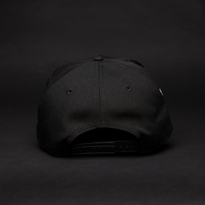 NEW ERA 9FIFTY A-FRAME BLACK NEW YORK YANKEES SNAPBACK W/ ICY HEART + 75TH ANNIVERSARY SIDE PATCH
