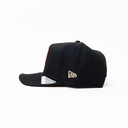 NEW ERA 9FIFTY A-FRAME BLACK MINNESOTA TWINS SNAPBACK W/ 2010 INAUGURAL SEASON SIDE PATCH
