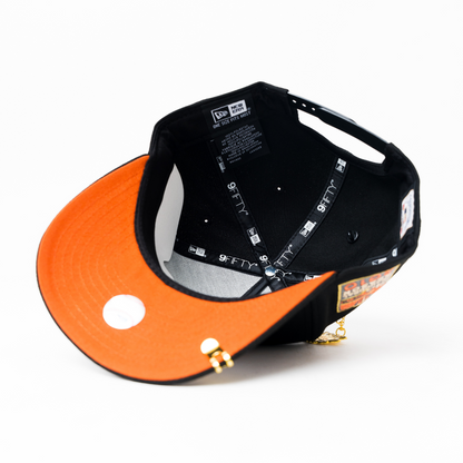 NEW ERA 9FIFTY A-FRAME BLACK MINNESOTA TWINS SNAPBACK W/ 2010 INAUGURAL SEASON SIDE PATCH