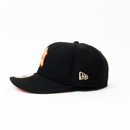 NEW ERA EXCLUSIVE 59FIFTY BLACK NEW YORK YANKEES W 2024 WORLD SERIES SIDE PATCH