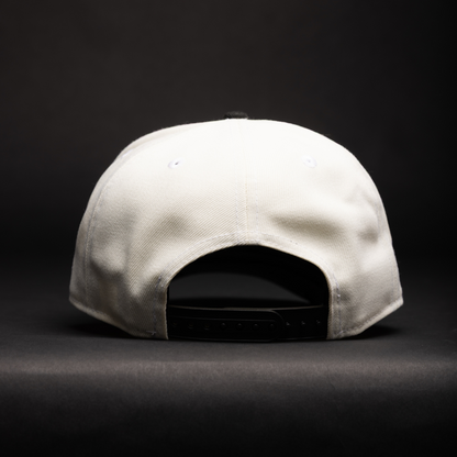 NEW ERA 9FIFTY A-FRAME CHROME/BLACK LOS ANGELES DODGERS W/ WORLD SERIES CHAMPIONS SIDE PATCH