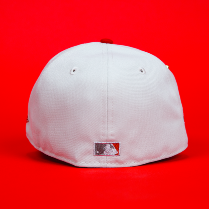 NEW ERA EXCLUSIVE 59FIFTY SMOKE GREY CHICAGO WHITE SOX W/ 2005 WORLD SERIES SIDE PATCH