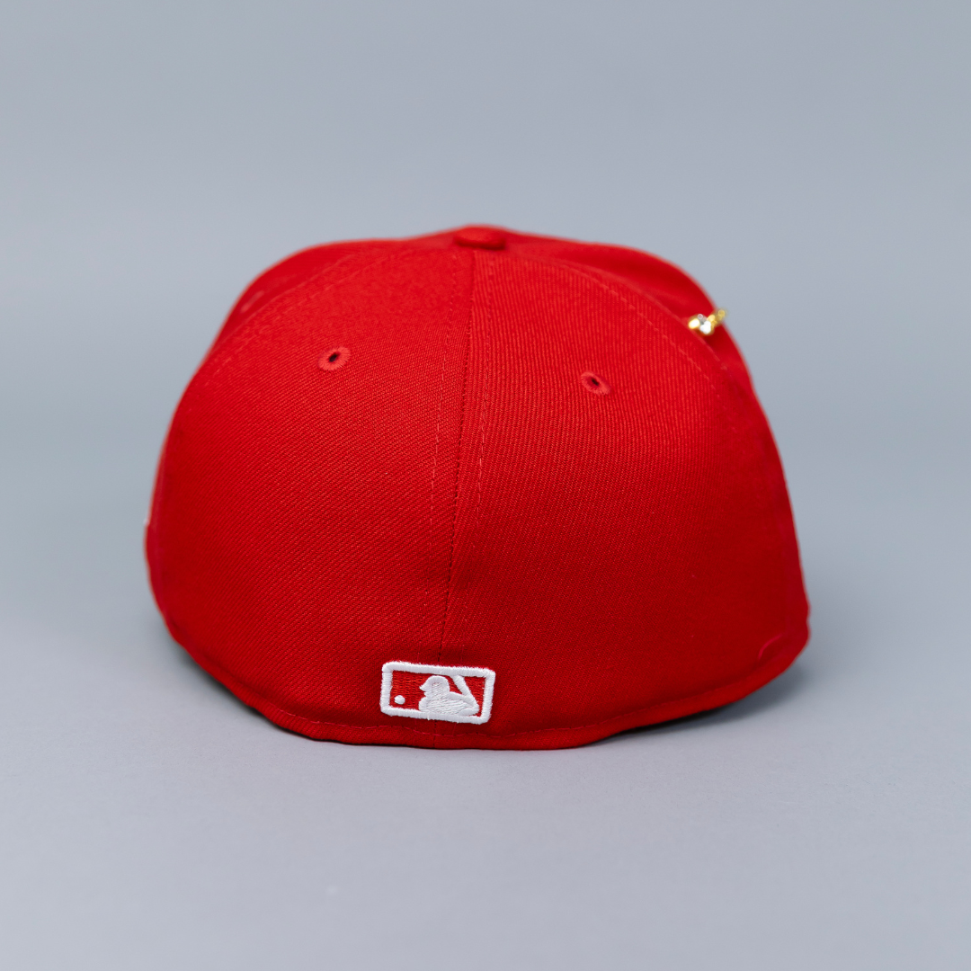 NEW ERA EXCLUSIVE 59FIFTY RED LOS ANGELES DODGERS W/ 1980 ALL STAR GAME SIDE PATCH