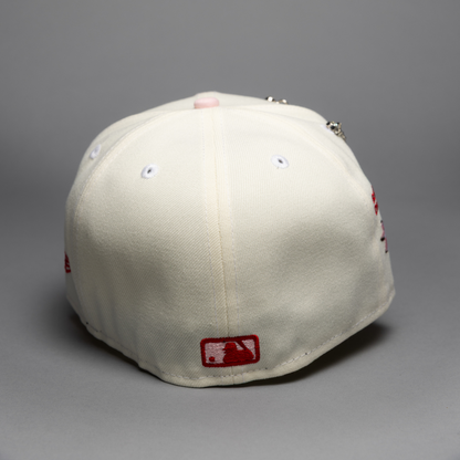 NEW ERA EXCLUSIVE 59FIFTY CHROME/PINK LOS ANGELES DODGERS W/ EMBROIDERY + SHOHEI OHTANI SIDE PATCH