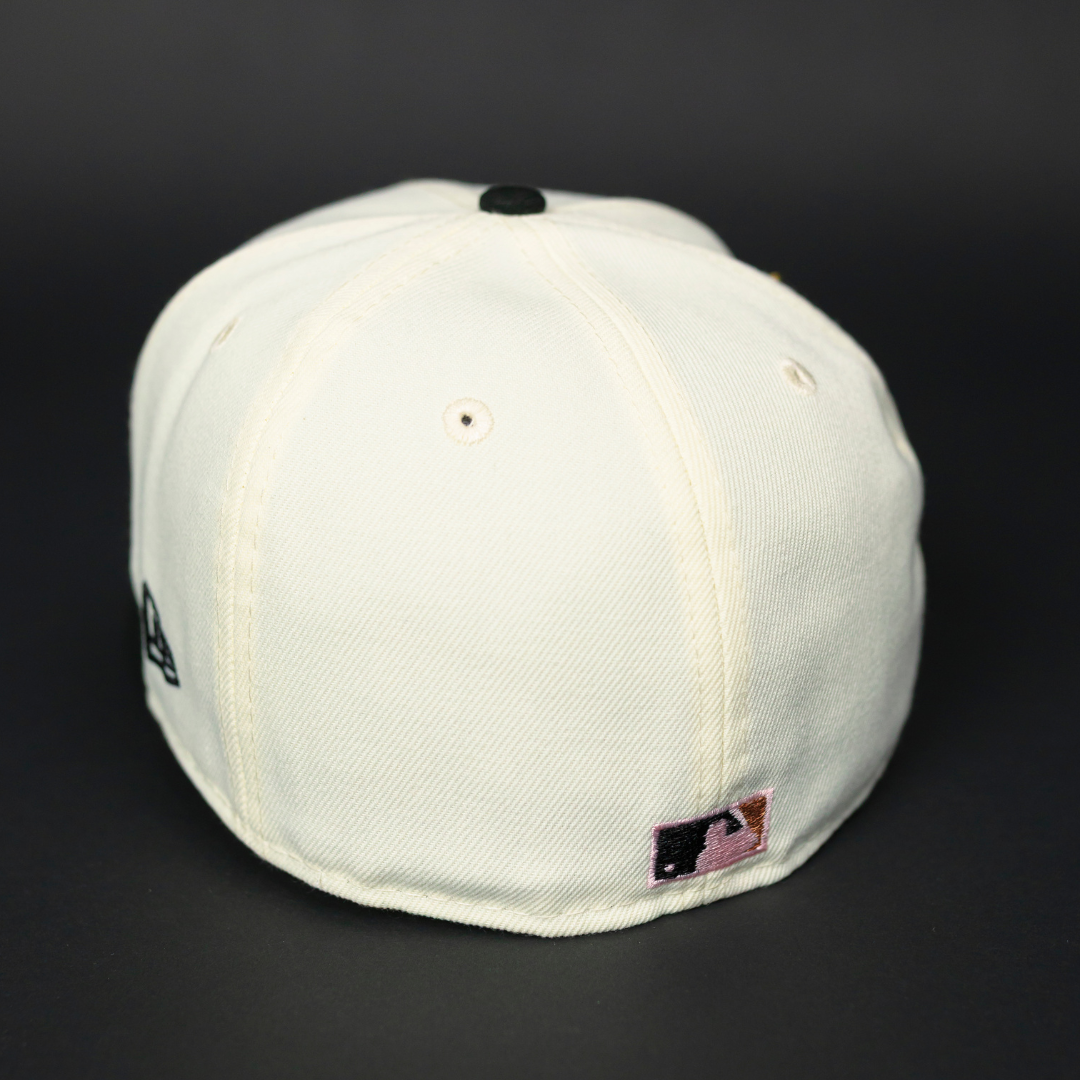 NEW ERA EXCLUSIVE 59FIFTY CHROME/ BLACK ATLANTA BRAVES W/ 2000 ALL STAR GAME SIDE PATCH