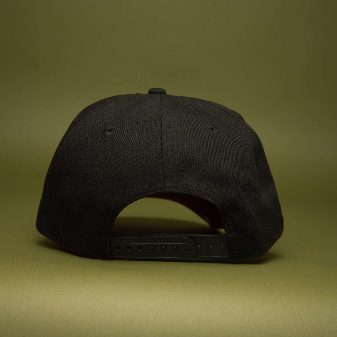 NEW ERA 9FIFTY A-FRAME BLACK LOS ANGELES DODGERS SNAPBACK W/ 2020 WORLD SERIES SIDE PATCH