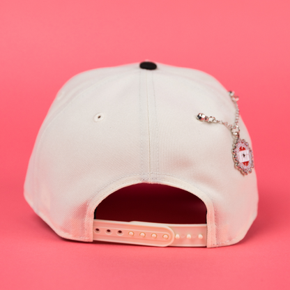NEW ERA 9FIFTY A-FRAME CHROME/ BLACK PHILADELPHIA PHILLIES SNAPBACK W/ VETERANS STADIUM SIDE PATCH