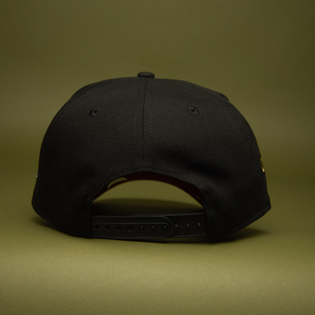 NEW ERA 9FIFTY A-FRAME BLACK ANAHEIM ANGELS SNAPBACK W/ WORLD CHAMPIONS SIDE PATCH