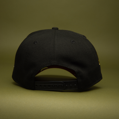 NEW ERA 9FIFTY A-FRAME BLACK ANAHEIM ANGELS SNAPBACK W/ WORLD CHAMPIONS SIDE PATCH