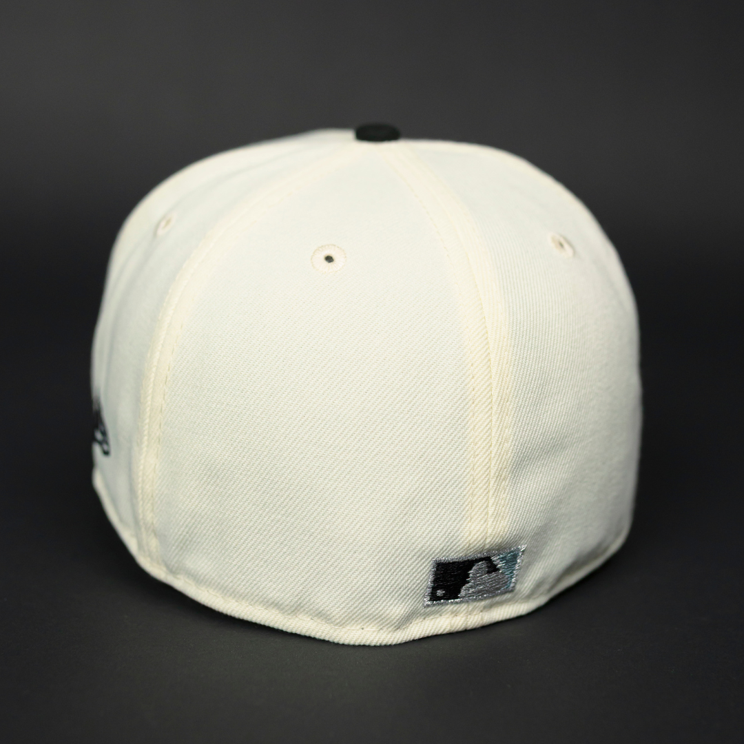NEW ERA EXCLUSIVE 59FIFTY BLACK SAN FRANCISCO GIANTS W/ 50TH ANNIVERSARY SIDE PATCH