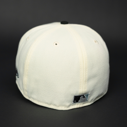 NEW ERA EXCLUSIVE 59FIFTY BLACK SAN FRANCISCO GIANTS W/ 50TH ANNIVERSARY SIDE PATCH