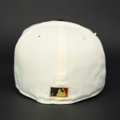 NEW ERA EXCLUSIVE 59FIFTY CHROME/ BLACK PITTSBURGH PIRATES W/ 76TH WORLD SERIES SIDE PATCH